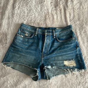Rag & bone frayed denim shorts
